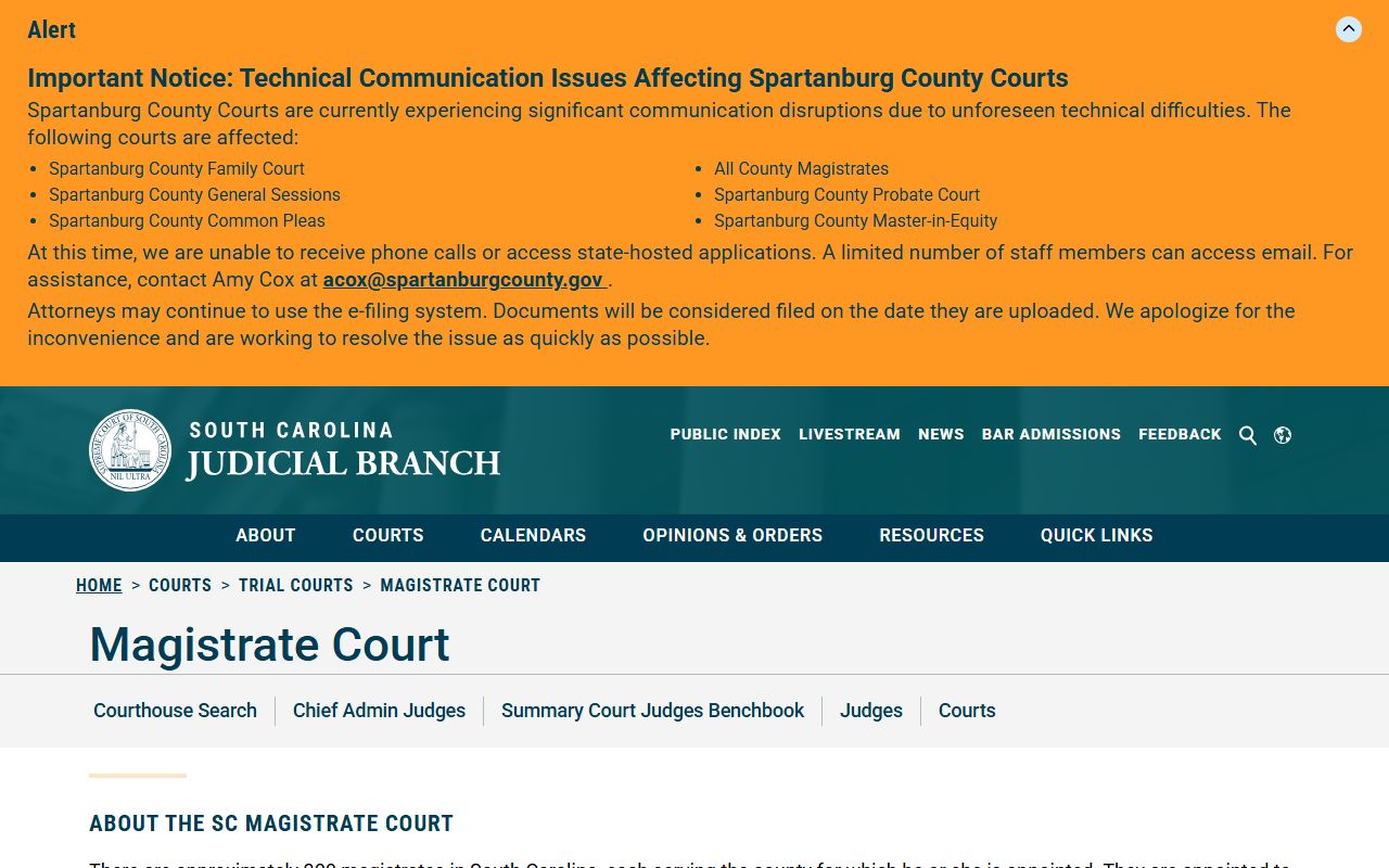 York County court dockets South Carolina Magistrate Court source