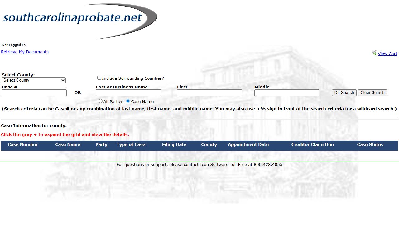 York County probate records South Carolina Probate Search
